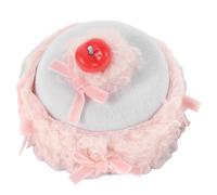 VICASKY Pince à Cheveux pour Filles Forme Gâteau Cerise Crème en Tissu Peluche Réutilisable Confortable pour Fêtes D'anniversaire et Célébrations Festives