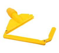 VICASKY Pince Amovible pour Tête de Balai à Franges, Plastique Jaune | Clapet à Verrouillage, Mécanisme à Mâchoires Emboîtées, Maintien Ferme, pour Têtes en Coton Humide