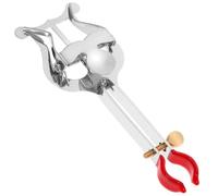 VICASKY Pince pour Partition de Trompette Argentée en Fer Solide Antidérapante, Porte-partitions Pratique pour Pupitre, Accessoire Musical Indispensable pour Lectures et Performances