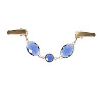 VICASKY Pinces à Pull Décoratives pour Femmes, Clip de Cardigan en Rhinestone Bleu, Style Polyvalent pour Collier et Pulls, Décoratif et Anti-Déformation