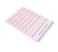VICASKY Planificateur Budgétaire Spirales en Papier et Fer, Format Portable pour Gestion Quotidienne des Dépenses au Bureau