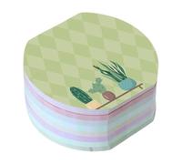 VICASKY Plant Pattern Self-Adhesive Note Pads 8PCS Fun and Unique Design Paper Notebooks Suitable for Teacher, Home, and Classroom