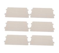 VICASKY Plaque de Mica pour Micro-ondes 6pcs, Résine Haute Température, Isolation Thermique, Couvercle de Guide D'ondes pour Réparation Four à Micro-ondes