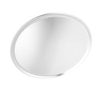 VICASKY Plaque et Répartition Uniforme Chaleur à Pizza en Aluminium Argenté Surface Antiadhésive Ronde pour Cuisson Maison et Professionnelle