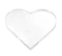 VICASKY Plaques Acryliques Transparentes Forme Cœur 108X10X04 Pouces Légères en Acrylique pour Souvenirs de Mariage et Projets DIY