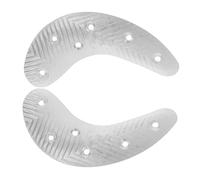 VICASKY Plaques Talon Métal Demi-lune Antidérapantes avec Vis pour Réparation et Protection des Semelles Hommes