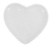 VICASKY Plat de Service en Céramique de Cœur Blanc, Assiette Décorative Multifonction pour Fruits, Desserts et Amuse-bouche, Plateau Cuisine Élégant pour Maison et Réception Réutilisable