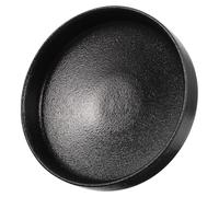 VICASKY Plateau de Fruits en Céramique sur Pied Noir, Coupe à Fruits Surélevée 1 Pièce, Support à Amuse-bouche Cuisine, Restaurant et Table à Manger, Plateau de Rangement pour Collations