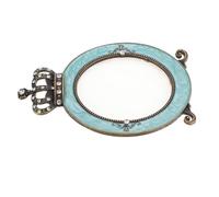 VICASKY Plateau de Présentation pour Ongles de Couronne Palette de Mélange pour Vernis à Ongles Accessoire Photo pour Nail Art Couleur Cuivre Antique Usage Professionnel et Personnel