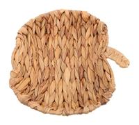 VICASKY Plateau Tressé Décoratif de Noël Style Ferme, Forme Unique | Paille Tressée, Service D’en-cas et Rangement Polyvalent, pour Comptoir la Cuisine et Fête Familiale