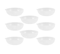 VICASKY Plateaux pour Balance Cuisine en Plastique Robuste, Capacité 800 Ml, Forme Ronde, Lot de 8 Pièces pour Pesée Précise et Usage Cuisine