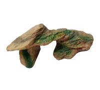 VICASKY Plateforme De Lézardage en Résine Réaliste pour Tortue Cachette Et Roches pour Reptiles Taille Petite Rouge Décor Tortue Terrestre pour Terrarium Adaptée