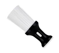 VICASKY Plumeau de Coiffeur Noir en Pp Forme Plate pour Salon, Brosse Cou Fonction Ajout, pour Coiffeurs Professionnels et Coupe de Perruques