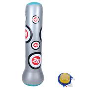 VICASKY Poche de Frappe Gonflable Épaisse pour Garçon Fille et Adultes de Boxe Résistante PVC avec Base Renforcée Rebondissante pour Entraînement et Détente Maison ou Au Couleur Aléatoire