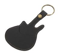 VICASKY Pochette à Médiators de Guitare Cuir PU Organisateur de Médiators avec Design de Clés Étui de Stockage Pratique pour Guitaristes