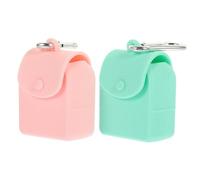 VICASKY Pochette à Monnaie en Silicone Écologique avec Crochet Suspendre, Lot 2 Pièces, Porte-Monnaie Compact Femme pour Voyage et Shopping, Rangement Pratique et Solide