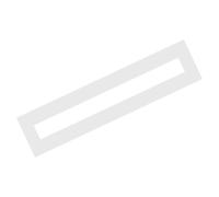 VICASKY Pochoir de Ligne de Stationnement 215x10 CM, Pliable Rectangulaire | Silicone Caoutchouc Blanc Réutilisable, Lignes Nettes sur Béton, pour Chantiers, Parkings et Voirie