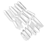 VICASKY Pointes de Cristal de Quartz Blanc 300g pour Loisirs Créatifs | Finition Transparente, Forme Irrégulière Hexagonale, Pierre Décorative Bohème, pour Colliers et Décoration Intérieure