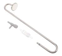VICASKY Pompe à Air pour Aquarium en Acier Inoxydable 25 CM avec Diffuseur à Bulles Nanométriques Bulleur Silencieux et Diffuseur d'Oxygène Domestique pour Purification de l'eau