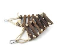 VICASKY Pont Suspendu Naturel pour Perroquets Échelle Douce et Multifonction Escalade Mastication pour Petits Oiseaux et Conures pour Cage Intérieure et Jardin