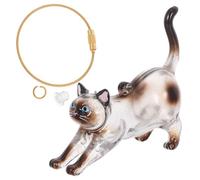 VICASKY Porte-Clés Capsule Transparente pour Poils de Chat Siamois Boîte de Rangement Légère et Portable Organisateur Souvenir Moustaches D’Animal Accessoire Voyage et Bureau Présent
