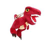 VICASKY Porte-clés de poupée moelleuse - Mini figurines de dinosaures en peluche - Porte-clés animal mignon - Porte-clé dinosaure de dessin animé - Rouge