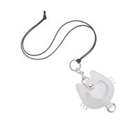 VICASKY Porte-clés de Rangement Poils Animaux Cuir PU Blanc Porte-clés Pendentif Commémoratif pour Stockage Souvenirs Cheveux de Chat Accessoire Pratique pour Amoureux des Animaux