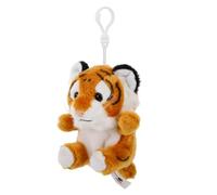 VICASKY Porte Peluche Tigre Doux Mini Peluche pour Tout Petits Accessoire Multifonction pour Sacs Porte Clés Suspendu Décoratif Charmant