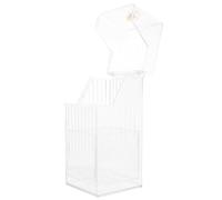VICASKY Porte-pinceaux Maquillage Transparent Pet Résistant Organisateur de Bureau Élégant et Pratique pour Rangement de Cosmétiques Trousse de Maquillage Chic pour Vanity et Salle de