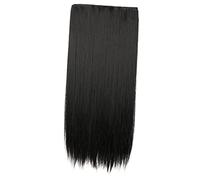 VICASKY Postiche à Clips pour Cheveux Longs Lisses 2 Pièces 80 Cm en Soie Synthétique Haute Température Extensions Femmes Coiffure Naturelle Volume Usage Quotidien