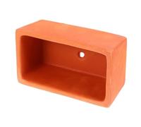 VICASKY Pot À Fleurs Rectangulaire en Terre Cuite avec Trou De Drainage Jardinière pour Petites Plantes Succulentes Et Bonsaï Décoration De Fenêtre Intérieure Lot De 2