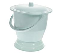 VICASKY Pot de Chambre Adulte Épais en Plastique Pp avec Couvercle Étanche, Seau Urinoir Portable Bleu, Léger et Compact, 1 Pièce, pour Usage Nocturne et Assistance Sanitaire