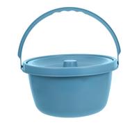 VICASKY Pot de Chambre Plastique avec Couvercle Siège Toilette Portable Confortable pour Personnes Âgées Femmes Enceintes et Patients Alités Pot Urinaire Urgence pour Chambre