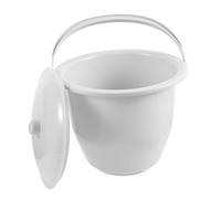 VICASKY Pot de Chambre Portable Unisexe Plastique Gris avec Couvercle Urinoir Réutilisable pour Garçon Fille Personnes Âgées et Handicapés Matériau Durable et Surface Facile à Nettoyer