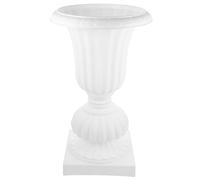 VICASKY Pot de Fleurs en Plastique Colonne Romaine Blanc Rétro
