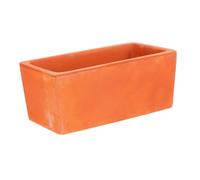 VICASKY Pot Rectangulaire Terre Cuite avec Drainage Petit Conteneur à Fleurs pour Plantes Succulentes Décoration De Fenêtre Intérieure Et Jardin Extérieur