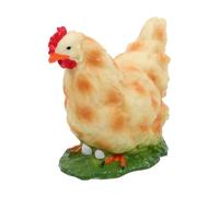 VICASKY Poule Gel Souple Remplie Figurine Animale Décorative pour Jardin Décoration De Ferme Unique Modèle Réaliste De Poule Ornement De Paysage pour Amis Et Famille
