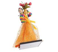 VICASKY Poupée coréenne Hanbok Figurine traditionnelle à collectionner Décoration faite à la main Œuvre d'art unique pour les espaces de vie Décoration intérieure élégante pour la maison et le magasin