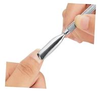 VICASKY Poussoir Ongles Cuticules Double Embouts Acier Inoxydable pour Manucure et Pédicure Outil Soin Ongles Durable et Ergonomique pour Enlever Peau Morte et Surface