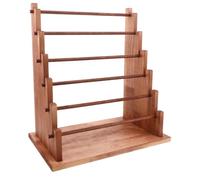 VICASKY Présentoir à rubans en bois, 6 niveaux, accès facile pour | Organiseur en bois pour bobines de ruban, masking tape, fil, bijoux, idéal pour un coin emballage cadeau, un atelier de