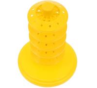 VICASKY Présentoir à Sucettes Délicat en PP Jaune, Support de Table Stable | Affichage D’approvisionnement pour Bonbons et Chocolats, Forme Ronde Lisse, Gain de Place, Dessert