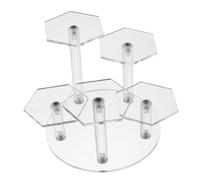 VICASKY Présentoir Acrylique Multi- Pour Figurines Et Objets De Collection Support De Bureau Transparent Pour Bijoux Cosmétiques Et