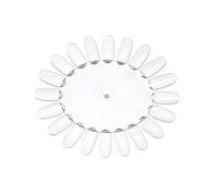 VICASKY Présentoir de Vernis à Ongles 10Pcs en Acrylique Transparent Roue d'Entraînement pour Nail Art Panneau d'Affichage Professionnel pour Salon Pratique pour Présenter Vos Créations
