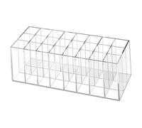 VICASKY Présentoir Multifonctionnel En Acrylique Transparent Organiseur à 36 Compartiments Pour Rouges à Lèvres Et Cosmétiques Boîte De Rangement Pratique Pour Balcon Et Bureau