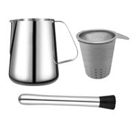 VICASKY Presse-agrumes en Acier Inoxydable Argenté Multifonction Manuel Tasse à Jus Portable Facile à Ranger, pour Boutique de Thé au Lait ou Centre Commercial