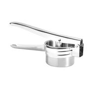 VICASKY Presse-agrumes Manuel en Acier Inoxydable Trous au Fond, Presse-fruits Portable pour Oranges, Citrons et Kiwis, Ustensile Cuisine Simple et Résistant, Extracteur de Jus Domestique