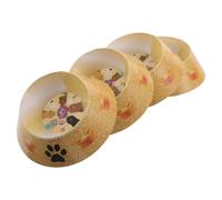 VICASKY Produits Funéraires pour Animaux de Compagnie 4 Bols en Papier Réalistes pour Funérailles Chiens Chats, Articles Commémoratifs Petits Bols Papier, Accessoires pour
