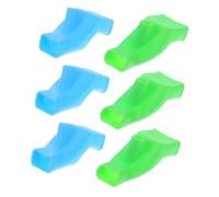 VICASKY Prolongateur D'eau pour Bébé et Bec de Robinet Salle de Bain, Extension de Poignée Anti-éclaboussures en Silicone, 6 Pièces Bleu et Vert, Usage Sécurisé pour Lavabo et Bain