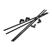 VICASKY Protection d'angle pour Aquarium en Silicone Noir Découpage Facile 50 Cm X 4 Protections Anti-Collision Réutilisables pour Coins et Bords de Fond, Accessoire Sécurité