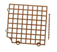 VICASKY Protection Plantes Chat Grille Pot Fleurs Couvercle Creusage Protège Sol et Racines pour Pots de Plantes Medium Carré Café